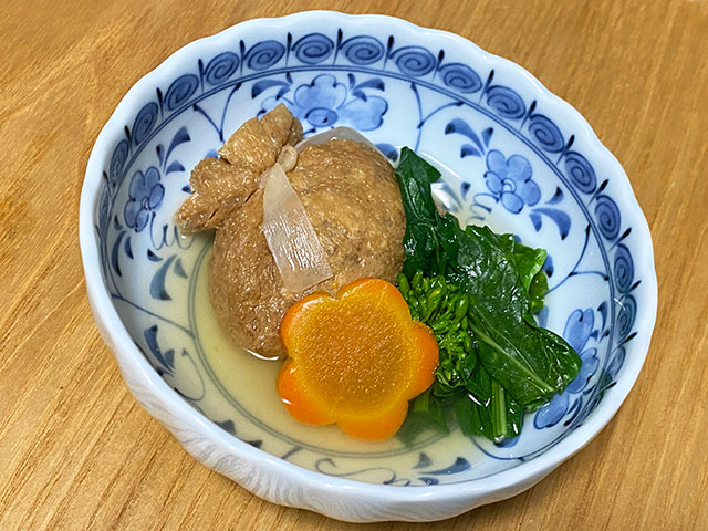 ブリの巾着煮